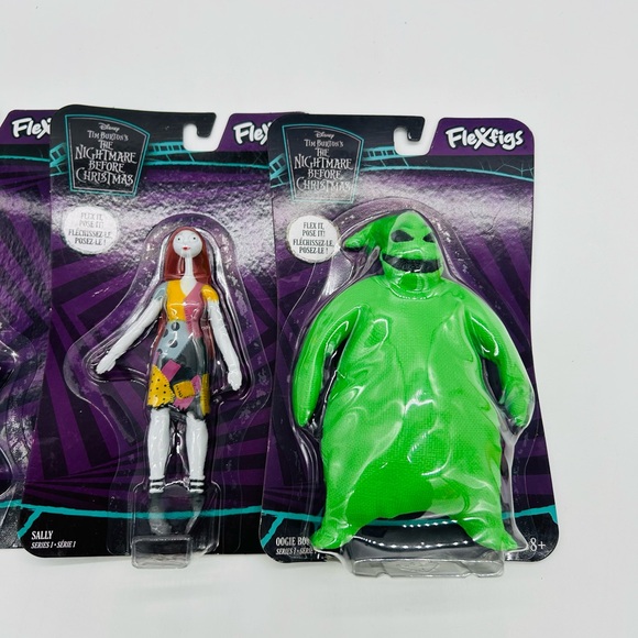 Disney Nightmare Before Christmas SET of 6 Flex Figs Poseable Figures 4"-6" NEW - Picture 2 of 3
